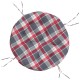 Piros kockás oxford-szövet kerek párna ø 100 x 11 cm