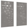 2 db virágmintás corten acél kerti faldísz 105 x 55 cm