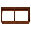 Corten acél növénytartó 80 x 40 x 40 cm