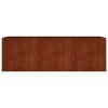 Corten acél kerti magaságyás 120 x 40 x 40 cm