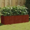 Corten acél kerti magaságyás 120 x 40 x 40 cm