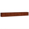 Corten acél kerti magaságyás 360 x 40 x 40 cm