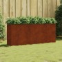Corten acél kerti magaságyás 200x40x80 cm