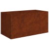 Corten acél növénytartó 80 x 40 x 40 cm
