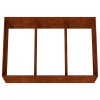 Corten acél kerti magaságyás 120x80x40 cm