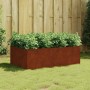 Corten acél kerti magaságyás 120x80x40 cm
