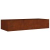 Corten acél kerti magaságyás 200x80x40 cm