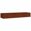 Corten acél kerti magaságyás 280 x 80 x 40 cm