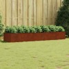 Corten acél kerti magaságyás 280 x 80 x 40 cm