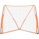 Narancs-fekete acél és poliészter baseball háló 183x182x183 cm