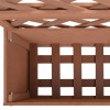 Barna wpc rácsos ültetőláda 65 x 33 x 135 cm