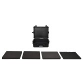 Fekete pp hordozható repülős tok 55 x 43 x 21 cm