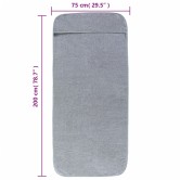 2 db szürke 400 gsm szövet strandtörölköző 75 x 200 cm 2 db szürke 400 gsm szövet strandtörölköző 75 x 200 cm