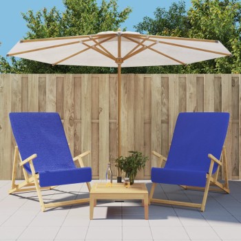 2 db királykék 400 gsm szövet strandtörölköző 60 x 135 cm