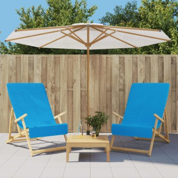 2 db türkizkék 400 gsm szövet strandtörölköző 60 x 135 cm