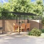 Antracitszürke szövet és acél pavilon 4 x 3 m 180 g/m²