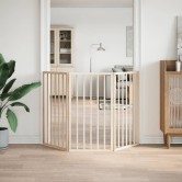 Összecsukható kutyakapu 3 panelből, 150 cm, nyárfa Összecsukható kutyakapu 3 panelből, 150 cm, nyárfa