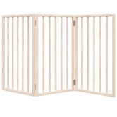 Összecsukható kutyakapu 3 panelből, 150 cm, nyárfa Összecsukható kutyakapu 3 panelből, 150 cm, nyárfa