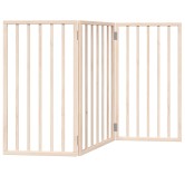 Összecsukható kutyakapu 3 panelből, 150 cm, nyárfa Összecsukható kutyakapu 3 panelből, 150 cm, nyárfa