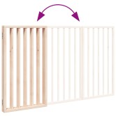 Összecsukható kutyakapu 3 panelből, 150 cm, nyárfa Összecsukható kutyakapu 3 panelből, 150 cm, nyárfa