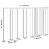 Összecsukható kutyakapu 3 panelből, 150 cm, nyárfa Összecsukható kutyakapu 3 panelből, 150 cm, nyárfa
