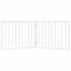 Fehér nyárfa 2 paneles összecsukható kutyakapu 160 cm