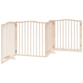Nyárfa 4 paneles összecsukható kutyakapu ajtóval 320 cm Nyárfa 4 paneles összecsukható kutyakapu ajtóval 320 cm