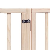 Nyárfa 4 paneles összecsukható kutyakapu ajtóval 320 cm Nyárfa 4 paneles összecsukható kutyakapu ajtóval 320 cm
