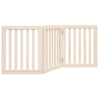 Összecsukható kutyakapu 3 panelből, 150 cm, nyárfa