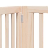 Nyárfa kutyakapu összecsukható ajtóval, 4 panellel, 320 cm Nyárfa kutyakapu összecsukható ajtóval, 4 panellel, 320 cm