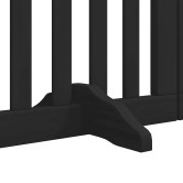 Fekete nyárfa 15 paneles összecsukható kutyakapu ajtóval 750 cm Fekete nyárfa 15 paneles összecsukható kutyakapu ajtóval 750 cm