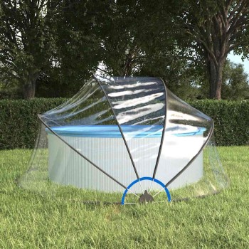 Kerek pvc medencekupola 315 x 158 cm