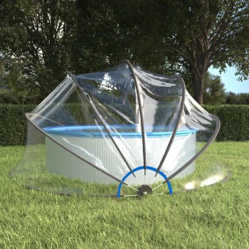 Kerek pvc medencekupola 467x234 cm