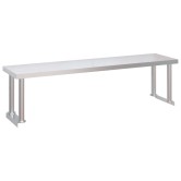 Rozsdamentes acél felső polcos konyhai munkaasztal 120x60x115cm Rozsdamentes acél felső polcos konyhai munkaasztal 120x60x115cm