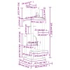 Sötétszürke macskabútor szizál kaparóoszlopokkal 154 cm