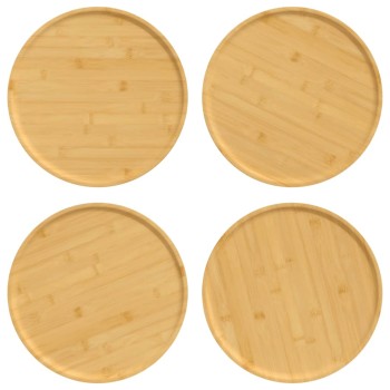 4 db bambusz pizza tányér ø32 x 1,5 cm