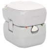 Szürke-fehér hdpe hordozható kemping wc 22+12 l
