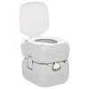 Szürke-fehér hdpe hordozható kemping wc 22+12 l