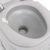 Szürke-fehér hdpe hordozható kemping wc 22+12 l