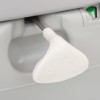 Szürke-fehér hdpe hordozható kemping wc 22+12 l