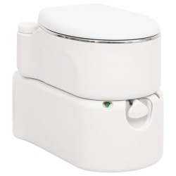 Fehér beépített hdpe és acél kemping wc 24+17 l