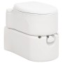 Fehér beépített hdpe és zománc kemping wc 24+17 l