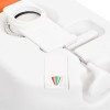Fehér beépített hdpe és zománc kemping wc 24+17 l