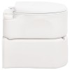 Fehér beépített hdpe és zománc kemping wc 24+17 l