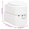 Fehér beépített hdpe és pp wc 24+17 l