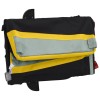 Fekete-sárga vas kerékpár-utánfutó 30 kg