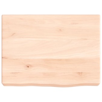 Kezeletlen tömör fa fürdőszobai pult 40x30x(2-6) cm