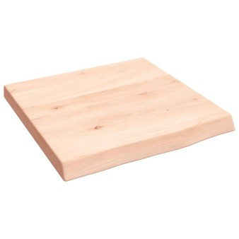 Kezeletlen tömör fa fürdőszobai pult 40x40x(2-4) cm