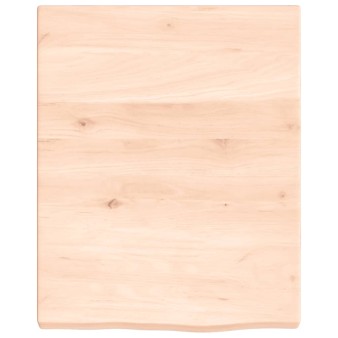 Kezeletlen tömör fa fürdőszobai pult 40x50x(2-4) cm