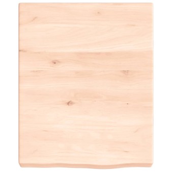Kezeletlen tömör fa fürdőszobai pult 40x50x(2-6) cm